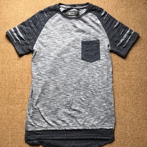 Men’s Broken Threads Long Slim Fit Shirt M